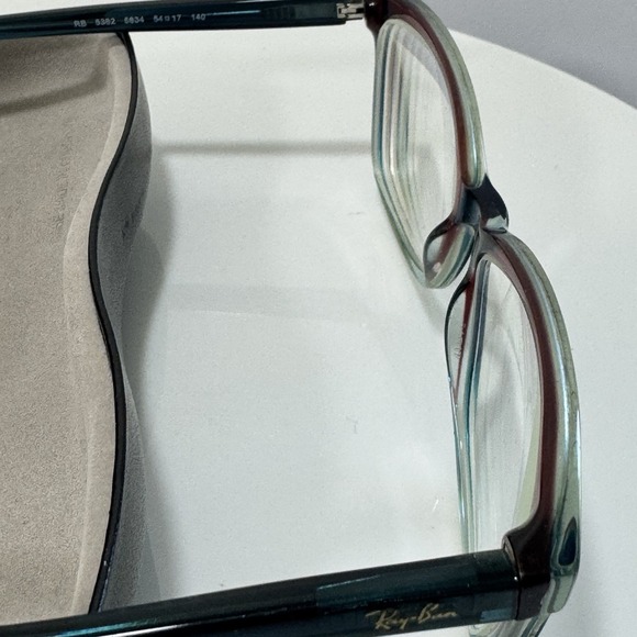 Ray-Ban RB 5362 5834 Blue Pink Gradient Cat Eye Eyeglasses Frames 54-17-140 Case main image 2